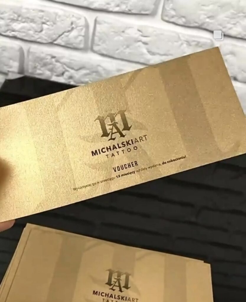 voucher na tatuaż