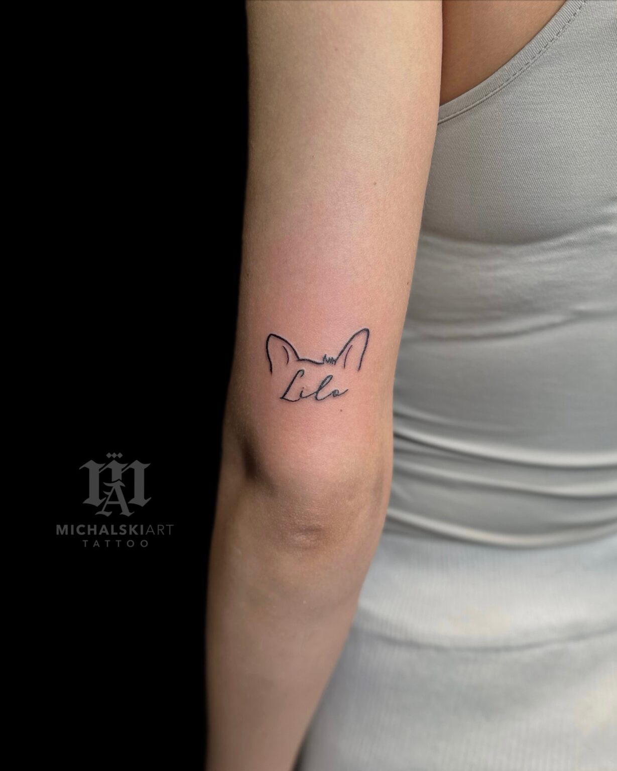 minimalistyczny tatuaż