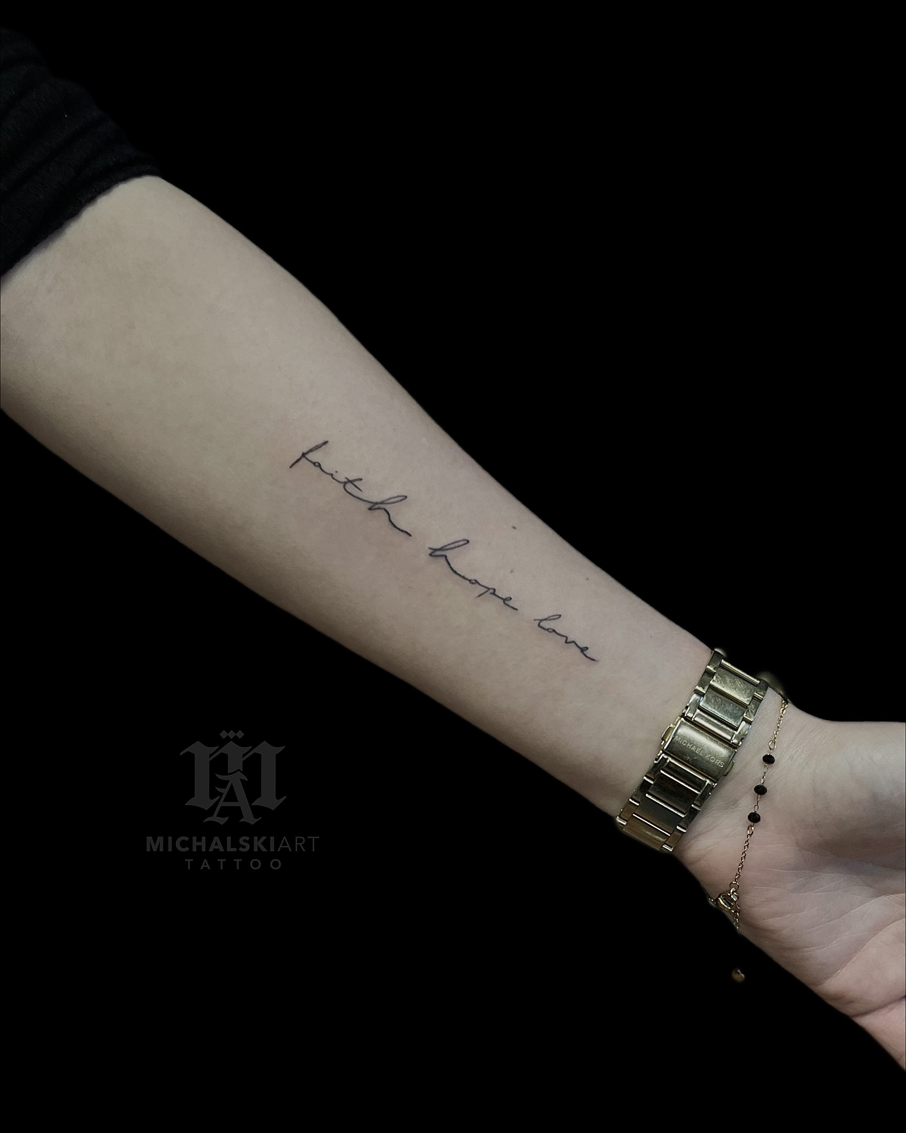 tatuaż podpis