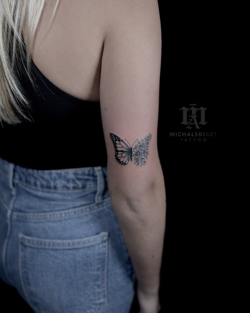 tatuaż motyla