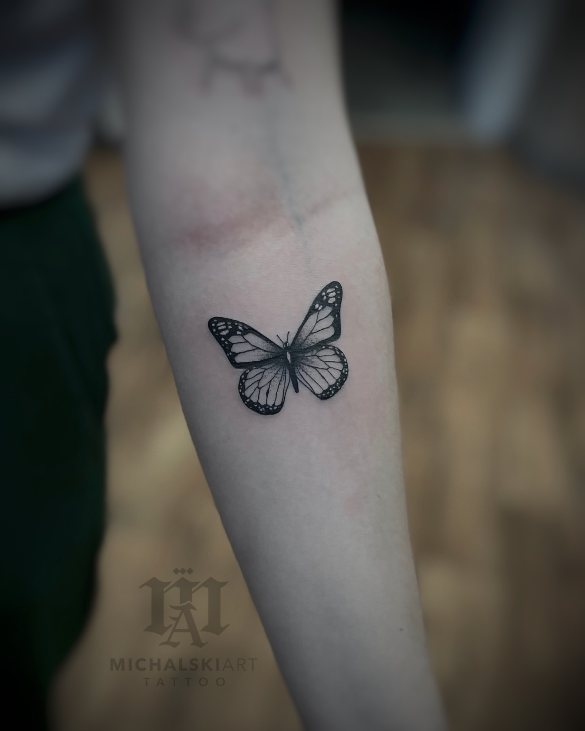 tatuaż motyla