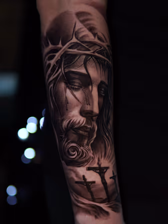 tatuaż Jezus
